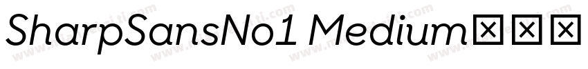 SharpSansNo1 Medium字体转换
